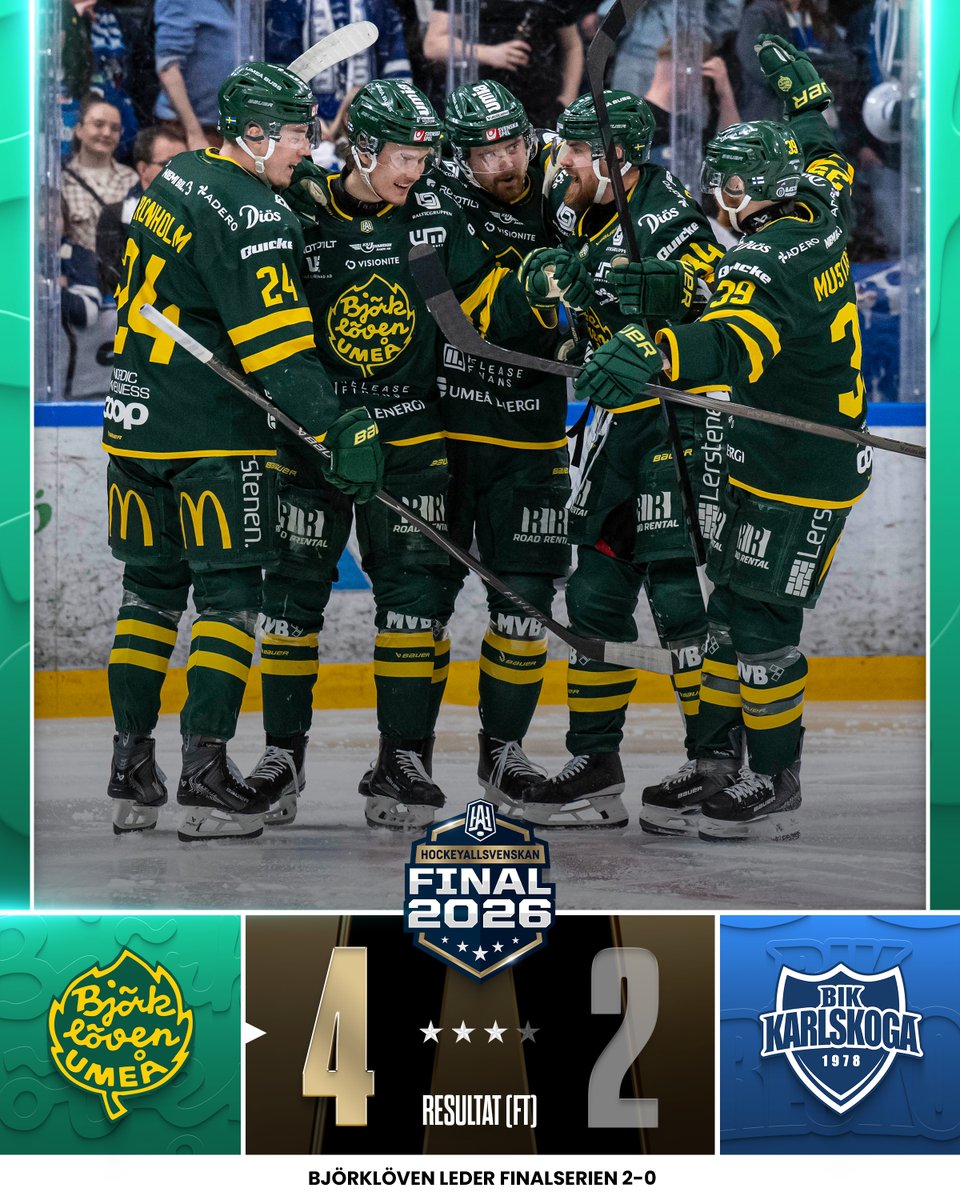 hockeyallsvensk's tweet photo. BJÖRKLÖVEN UTÖKAR TILL 2–0 I MATCHER 🔥 https://t.co/ILBx0sdoFB