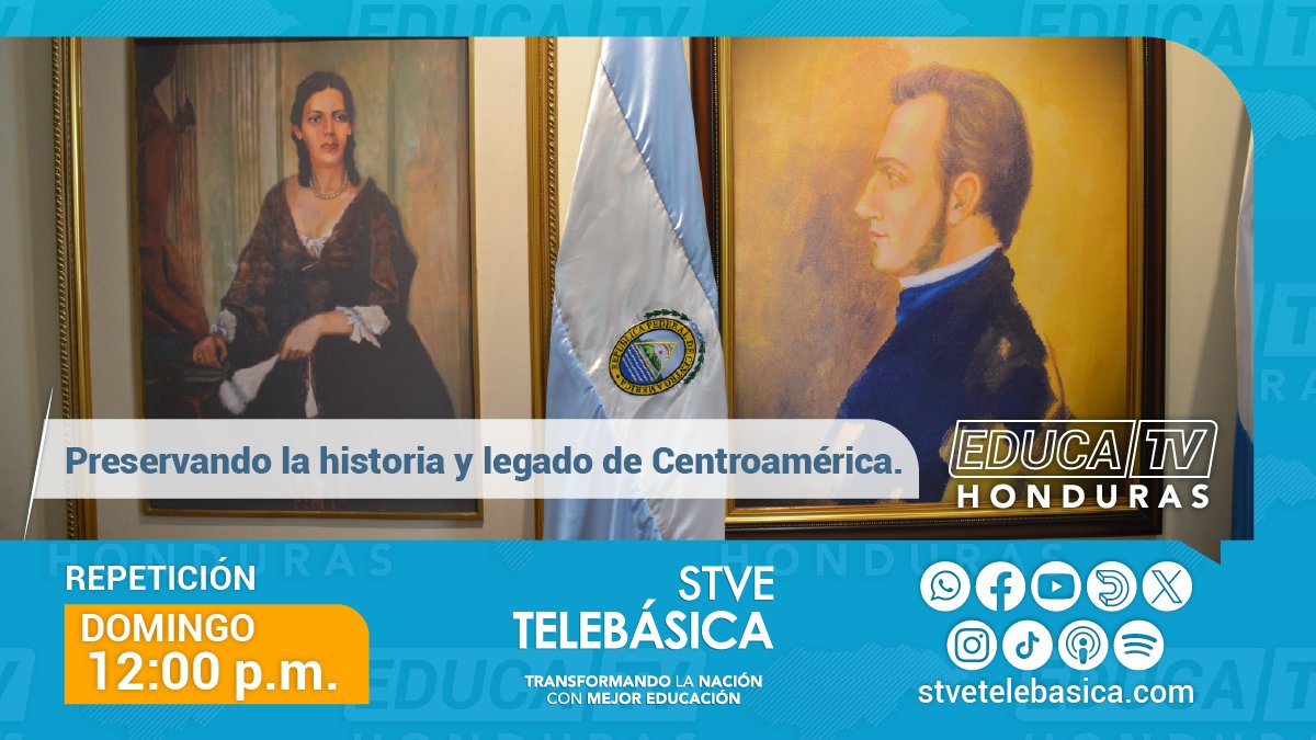 stvetelebasica's tweet image. 📺🌟 ¡Tu cita con el conocimiento continúa!
Este domingo a las 12:00 p.m. disfruta la repetición de Educa TV 📚💡
👀🎬 Mira el noticiero en:
🔴Youtube: youtube.com/live/WjymjPUTc…
🔵Facebook:  facebook.com/share/v/185rv7…
#EducaciónHonduras #Educación #Noticiero