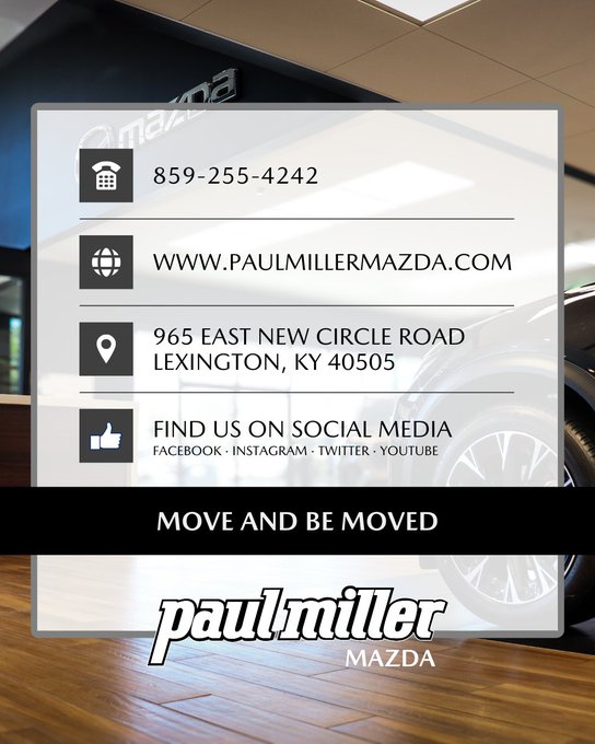 PaulMillerMazda's tweet image. Ready to see why the 2026 Mazda CX-5 is the total package? Stop by Paul Miller Mazda today for a test drive! 🚘

𝐅𝐨𝐫 𝐦𝐨𝐫𝐞 𝐢𝐧𝐟𝐨𝐫𝐦𝐚𝐭𝐢𝐨𝐧:
PaulMillerMazda.com
859-255-4242
965 East New Circle Rd, Lexington, KY 40505

#Mazda #MazdaCX5 #CarShopping #Kentucky #BBN