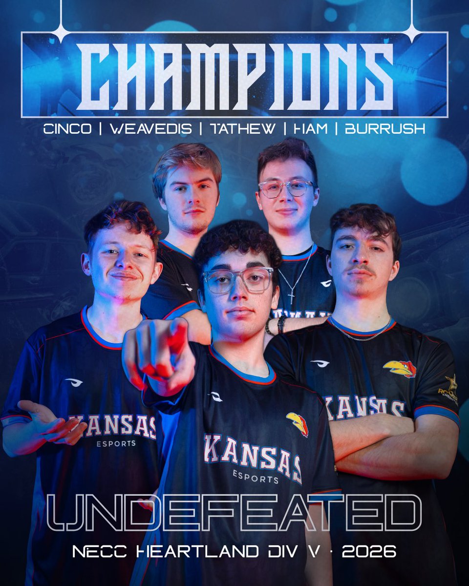 KansasEsport's tweet image. Everyone give a round of applause for our Club Rocket League team! 👏 

#esports #rocketleague #cool