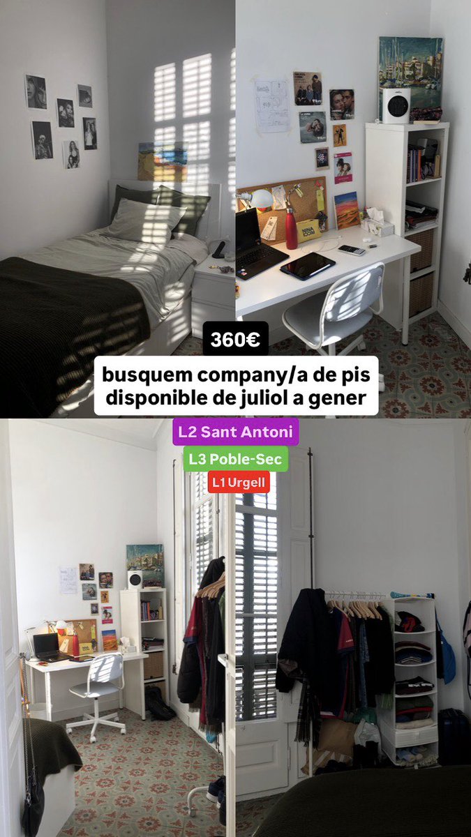 busquem company de pis 
18-22 anys aprox
barcelona
juliol-gener
360€