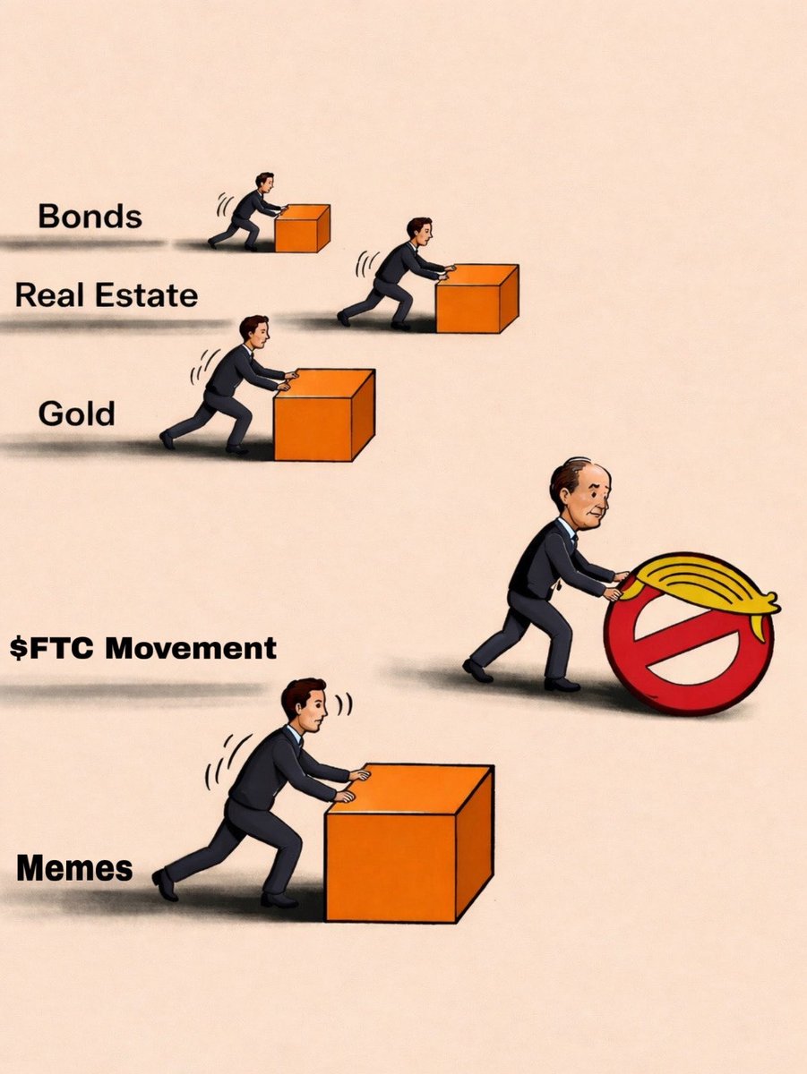ManWithPlan155's tweet photo. Everyone pushing the old system uphill…

Meanwhile $FTC just rolling past it.

Different game. Different outcome. 🚀

See you at spaces tonight at 7pm EST. https://t.co/R7HS2FBQnl