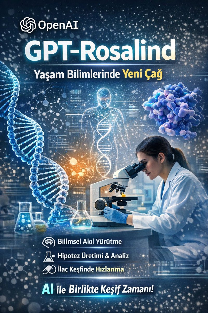 WinAlly_com's tweet image. 🚀 GPT-Rosalind ile ilaç Ar-Ge’de yeni dönem:
🔬 Hipotez
💊 Molekül analizi
⚡ Daha hızlı süreç

AI artık araç değil, keşif ortağı.

#YapayZeka #Pharma #ArGe #GPT #WinAlly