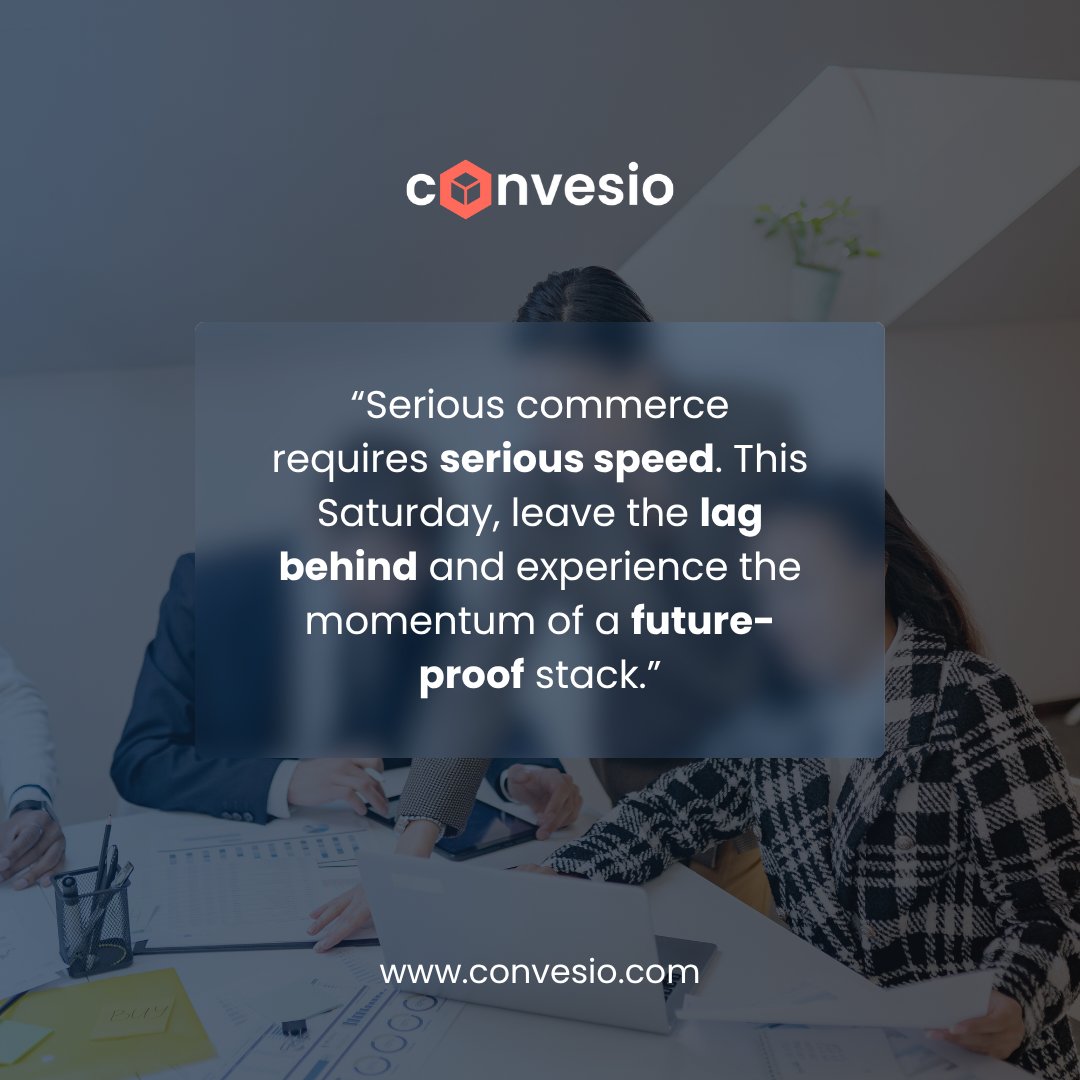 convesio's tweet image. In the world of high-stakes commerce, every millisecond counts toward your bottom line. 📈 

Switch to a tech stack designed for 2026 and beyond, where speed is a constant and lag is a thing of the past. 

#SeriousCommerce #FutureProof