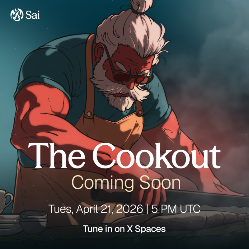 SaiDotFun's tweet photo. We've been cooking something up at Sai. Can't share the details just yet, that's what Tuesday's Space is for. Competition. Rewards. Details you'll want before everyone else. The Space link will be dropped right here when we go live.

🗓️ Tues, April 21, 2026 at 5PM UTC https://t.co/IKB72cVFUV