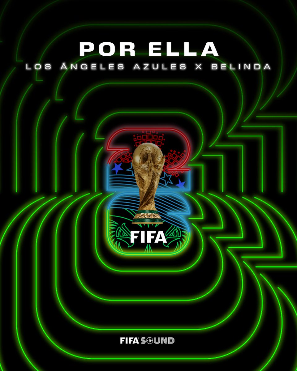 MonterreyFWC26's tweet image. El último sencillo del Álbum Oficial de la Copa Mundial de la FIFA 2026™️, Por Ella, de @angelesazulesmx y @belindapop ya está disponible en todas las plataformas de streaming. 🎶⚽️

#WeAreReady #FIFAWorldCup