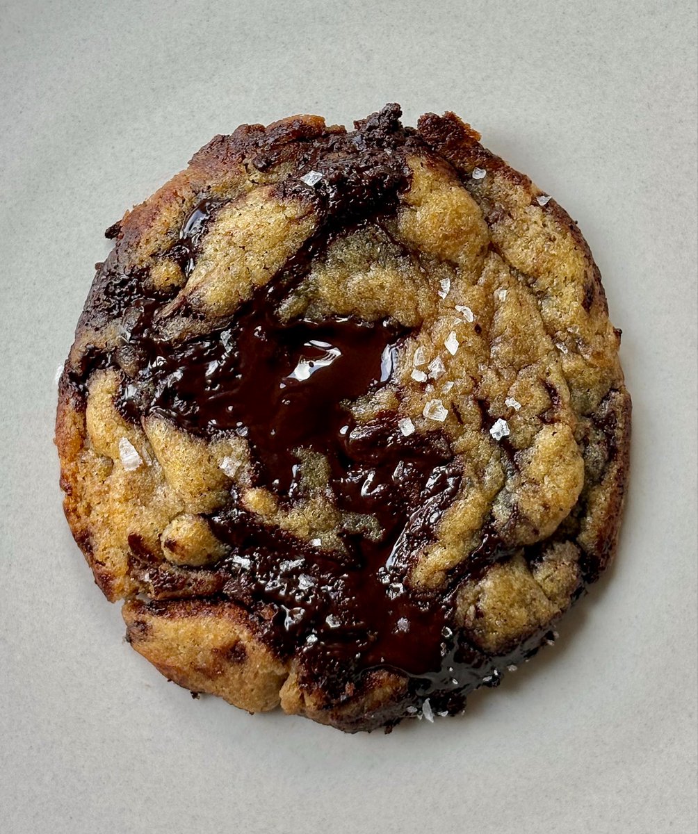 brown butter dark chocolate chip cookies