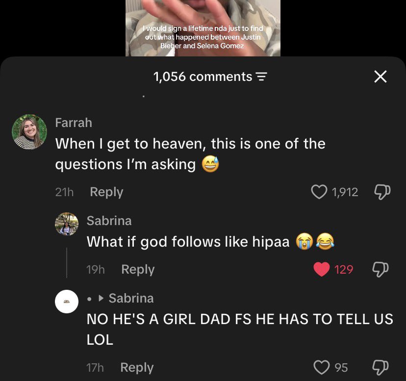 minimogc's tweet photo. the concept of god sitting down to tell us about jelena bc he’s a girl dad https://t.co/Iz327RGt1C