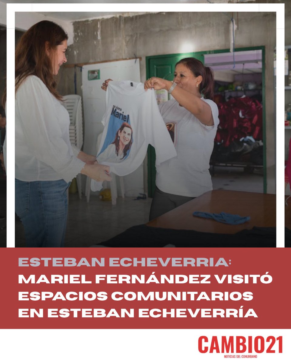 Mariel Fernández visitó espacios comunitarios en Esteban Echeverría.

Nota completa: Link en bio
<a href="/marielfmoreno1/">Mariel Fernández</a>