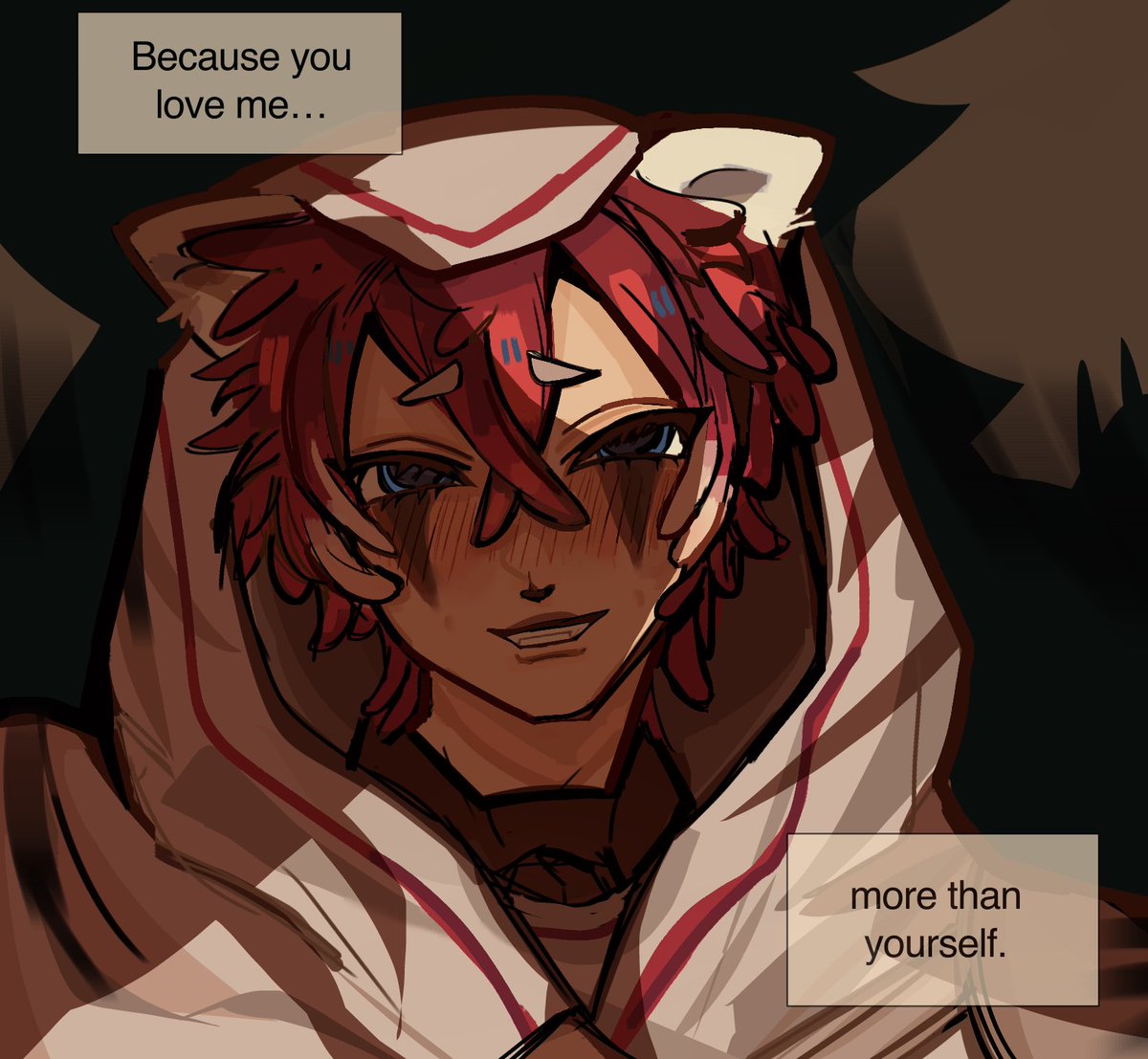 akaneoomf's tweet photo. #ewronfanart #qsmp2 #ewroon   i forgot who drew q!ewroon and q!katie as hyuluka but u r a genius im tearing up🧡 https://t.co/p6uc22njYE