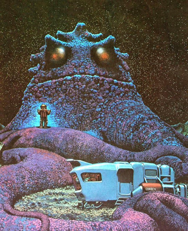 Annual Worlds Best Sci-fi 1975 cover art by Richard Corben