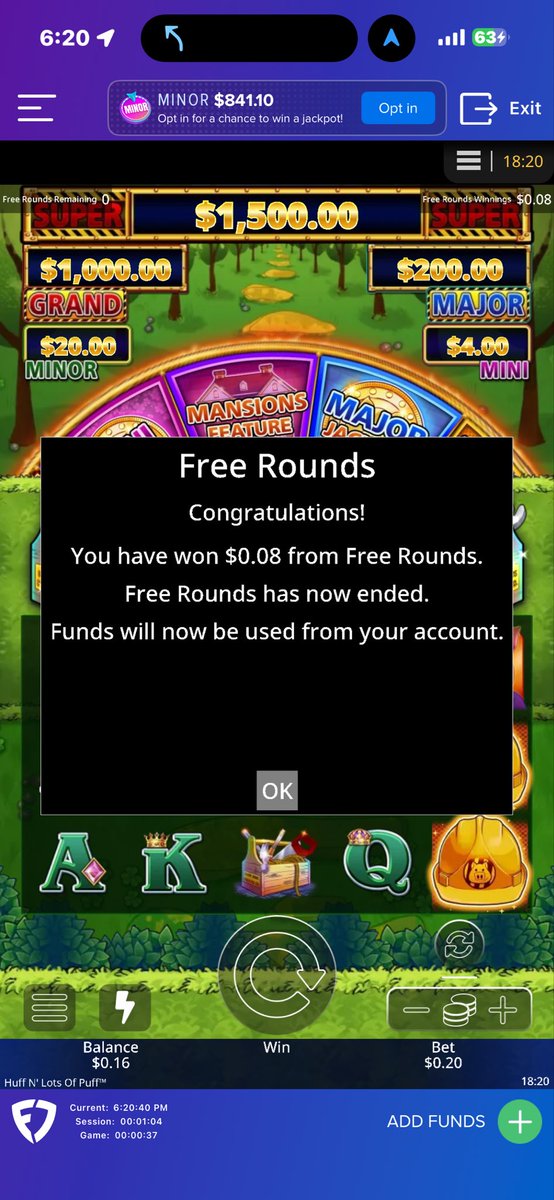 JackJohnsonJr7's tweet photo. Wow! This is the most I’ve won on @FanDuelCasino in months! It’s crazy how generous their casino is! 🙄 Maybe I’ll buy myself something nice with my winnings! https://t.co/B1RxESANXX