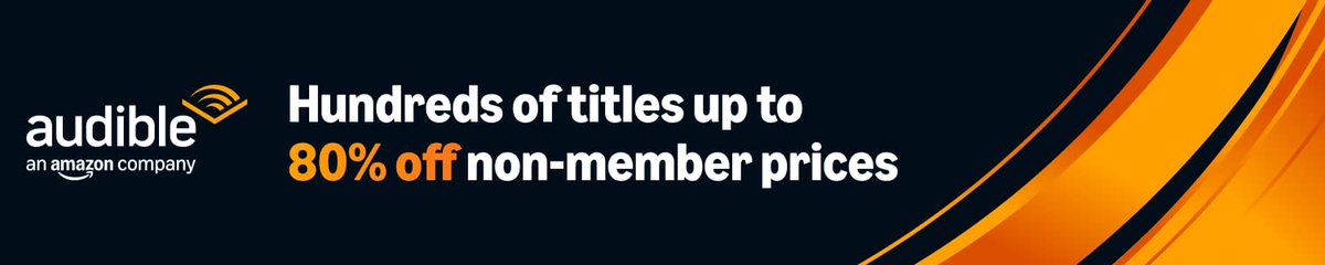 Stevo4747's tweet image. #Amazon #Audible #freetrial: Stream bestsellers, popular titles and more - originals, #audiobooks, and your favorite #podcasts - all in one place. Find out more and get your 30-day free trial here: amzn.to/4lvPoal #ad #StevosNovelIdeas