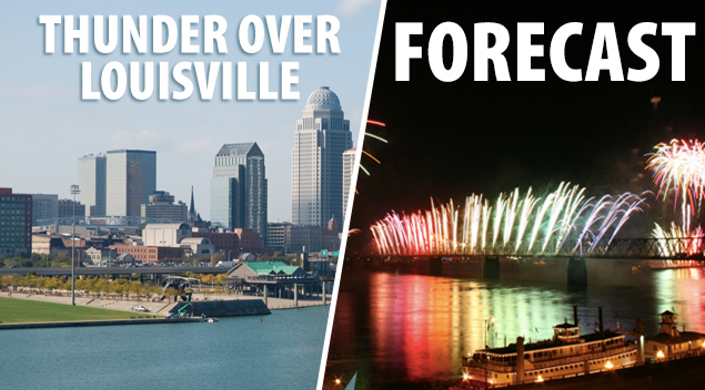 Thunder Over Louisville Forecast: Yes, it is going to rain on Saturday, but certainly not the entire time. Everything you need to know for the air show and fireworks... wdrb.news/4tckV4i