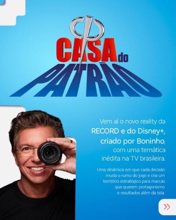 wanilda_costa's tweet image. Muita expectativa!

Que comece logo o reality, pois já estamos prontos para a estreia de #CasaDoPatrão ! 

#BBB26 já é passado antes mesmo de acabar! 
⁣
@jbboninho e @leandrohassum  dia 27 de abril, às 22h30, na tela da #RECORD!⁣ 🏠 e @DisneyPlus @DisneyPlusBR