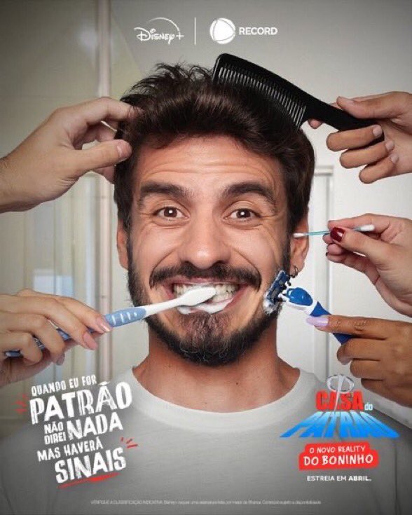 wanilda_costa's tweet image. Muita expectativa!

Que comece logo o reality, pois já estamos prontos para a estreia de #CasaDoPatrão ! 

#BBB26 já é passado antes mesmo de acabar! 
⁣
@jbboninho e @leandrohassum  dia 27 de abril, às 22h30, na tela da #RECORD!⁣ 🏠 e @DisneyPlus @DisneyPlusBR