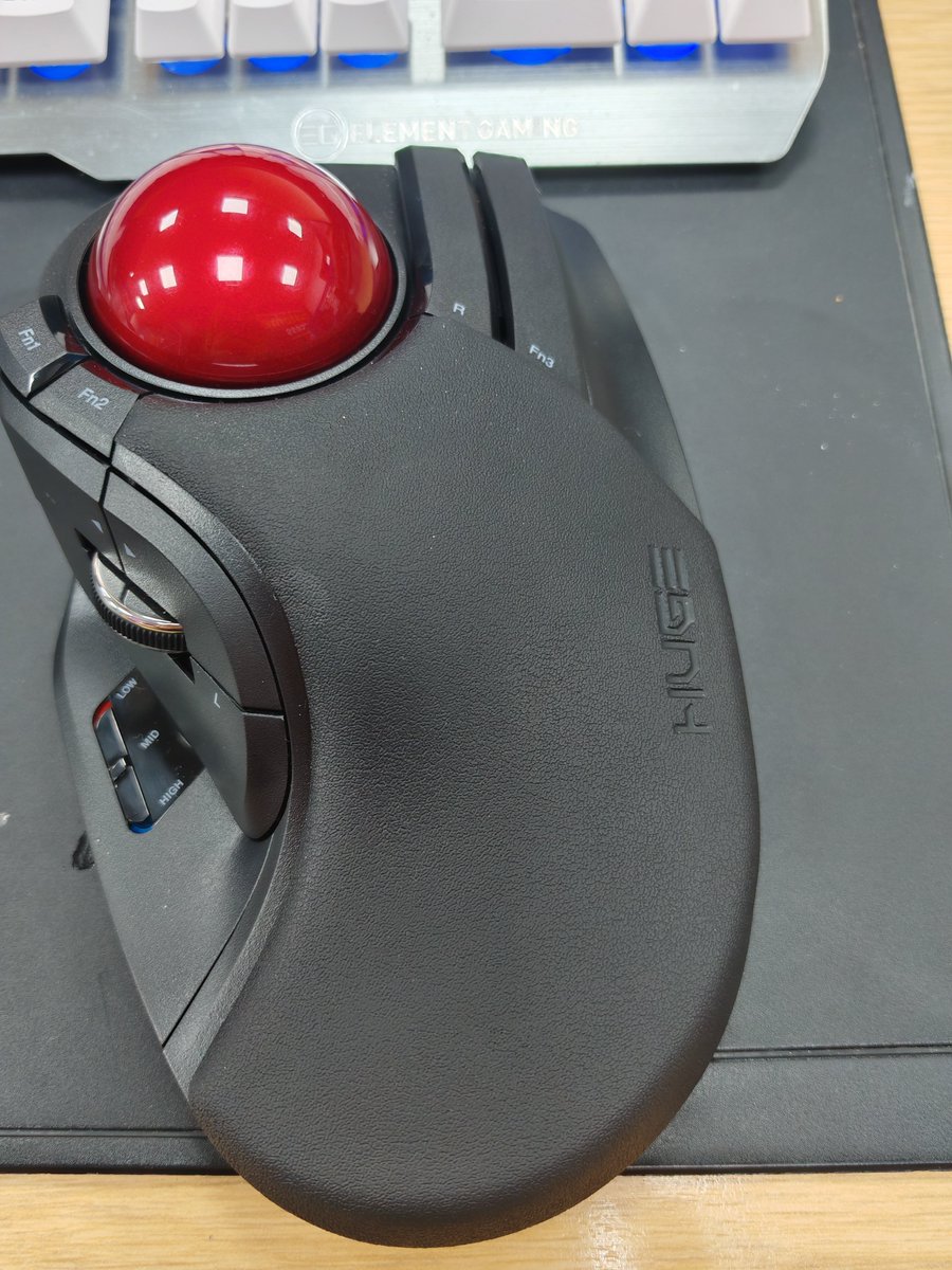 Pokemaster2331's tweet photo. @elecom_pr I looked for the Huge Plus, but could only find the Huge back in January. Still, it's a great mouse https://t.co/fjS8BHgdWS