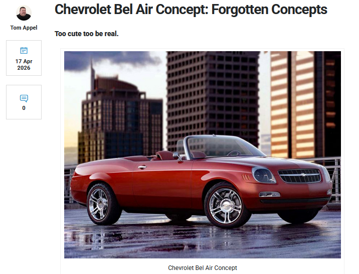 Car_Guy_Tom's tweet image. blog.consumerguide.com/chevrolet-bel-…
This was too cool not to build. Would it have sold well? 
#Chevy #BelAir #ConceptCars
