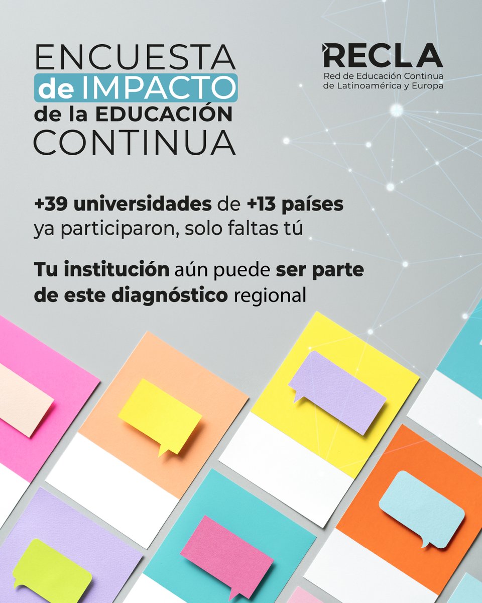 Red de Educación Continua de Latinoamérica y Europ tweet media