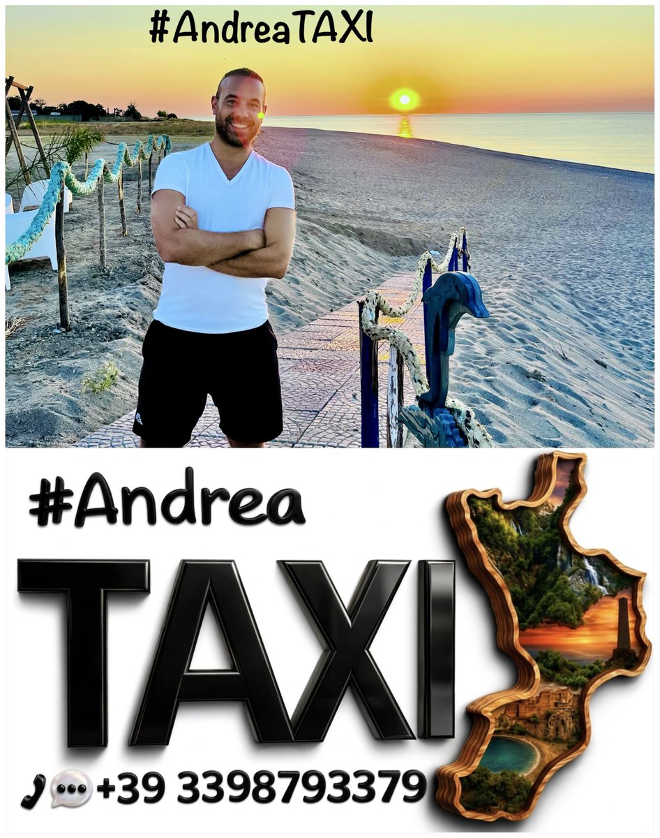 andrym90's tweet image. 👋 Ciao sono #AndreaTAXI 🚖. Cosa combino per voi?

Vi faccio scoprire la #Calabria e la #Locride come meritano davvero.
Sono reperibile h24/7… ma alle 2 di notte potrei essere in modalità “ibernazione profonda” 😴. Quindi prenotate, mi raccomando 😂.
Per info ℹ️ su Facebook 😉