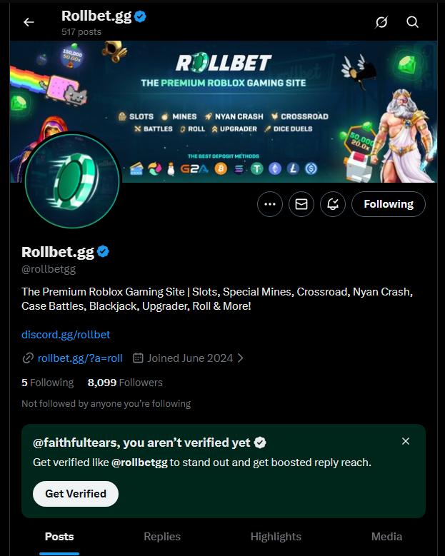 faithfultears's tweet photo. @rollbetgg did everything, hope i can win this one lol https://t.co/BHpEosAmdG