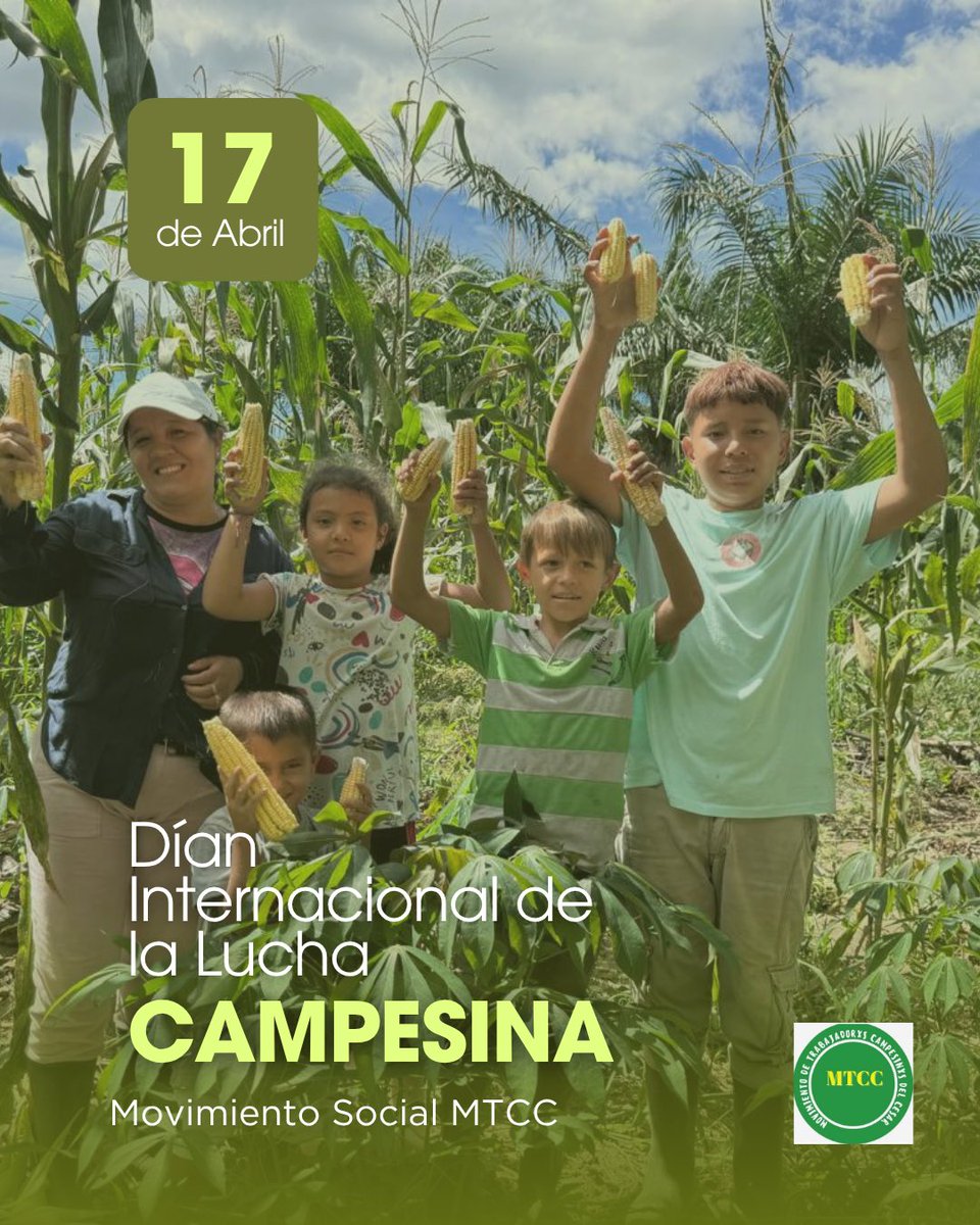 MMtcc36831's tweet photo. Conmemorar la lucha campesina es reconocer que no hay justicia social sin #eformaAgraria, no hay soberanía alimentaria sin campesin@s, y no habrá paz verdadera mientras la tierra siga estando en manos de unos pocos.
La tierra en manos del campesinado para Construir La Paz. https://t.co/mUoyLuNvHo