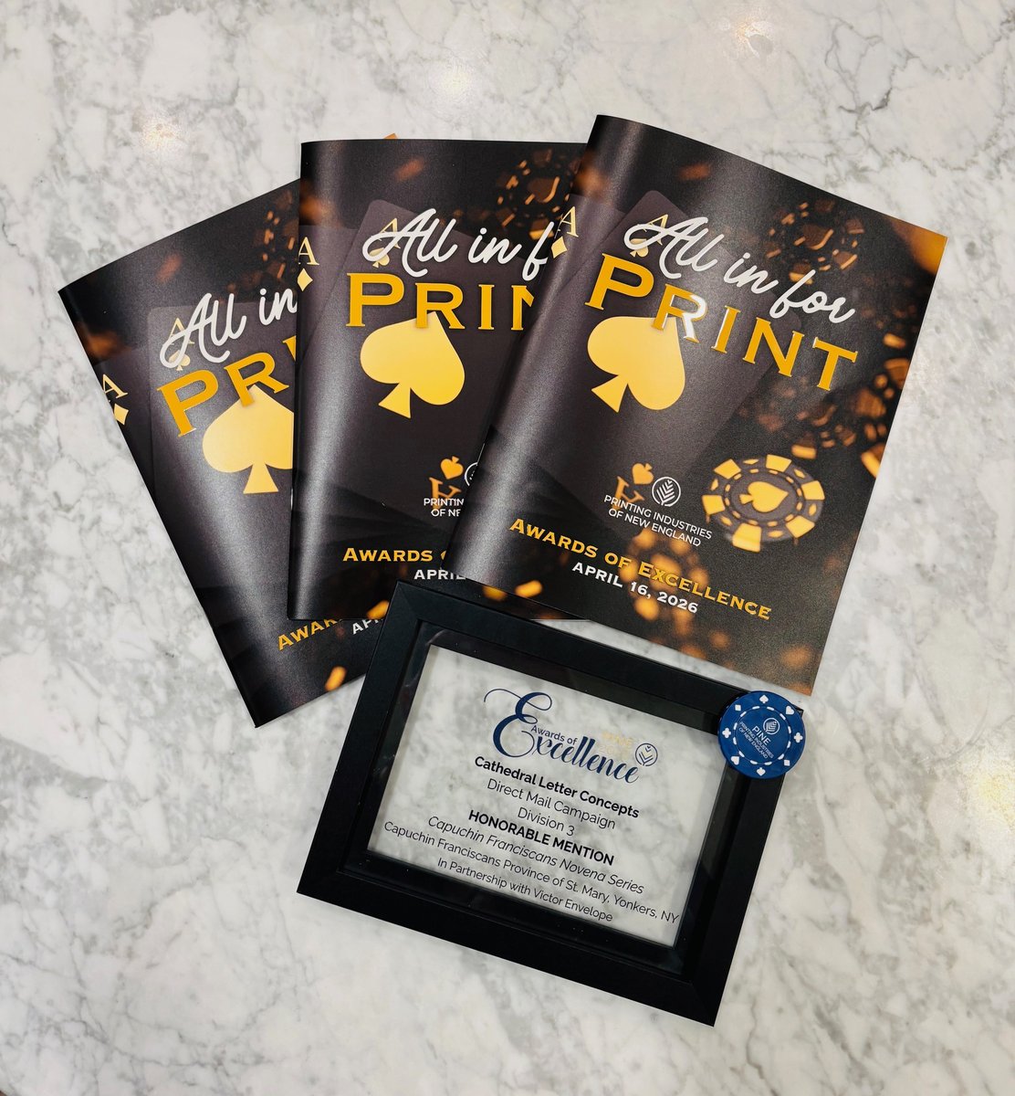 CathedralCorp's tweet photo. 🥳Last night, Rebecca and Joann had the opportunity to attend the Printing Industries of New England Awards of Excellence, an evening dedicated to celebrating craftsmanship, innovation, and the power of print. https://t.co/1TRrWwVVBI
