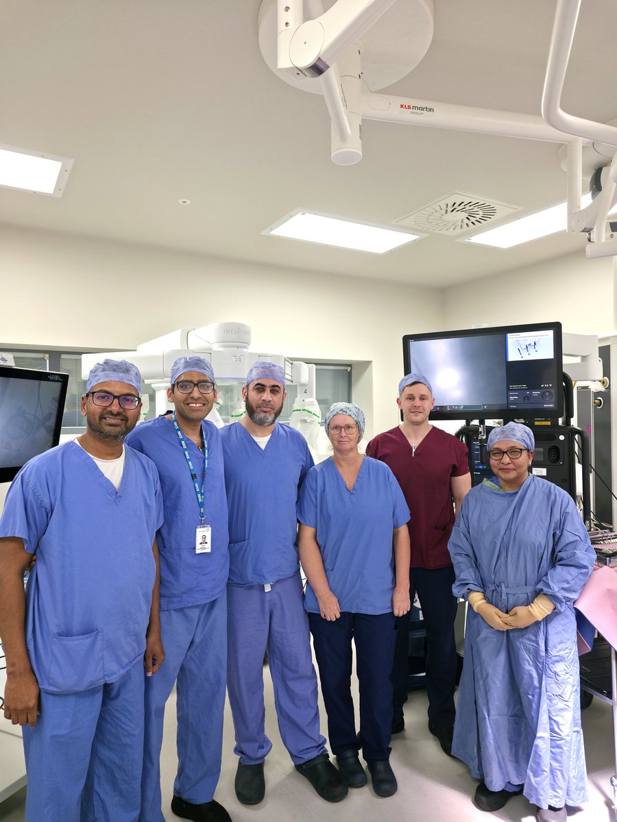 ketan30's tweet photo. Absolutely ecstatic to have performed the UK’s first Robotic Radical Prostatectomy using the latest da Vinci 5 robotic system!
A real privilege to work with such cutting‑edge technology and to deliver precision surgery and care for my patients.
#dV5 #daVinci5 #ProstateCancer https://t.co/IZWJFQb7Sm