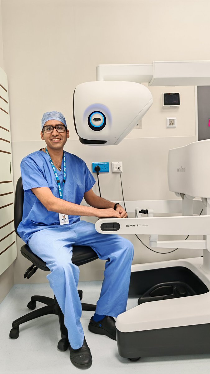 ketan30's tweet photo. Absolutely ecstatic to have performed the UK’s first Robotic Radical Prostatectomy using the latest da Vinci 5 robotic system!
A real privilege to work with such cutting‑edge technology and to deliver precision surgery and care for my patients.
#dV5 #daVinci5 #ProstateCancer https://t.co/IZWJFQb7Sm