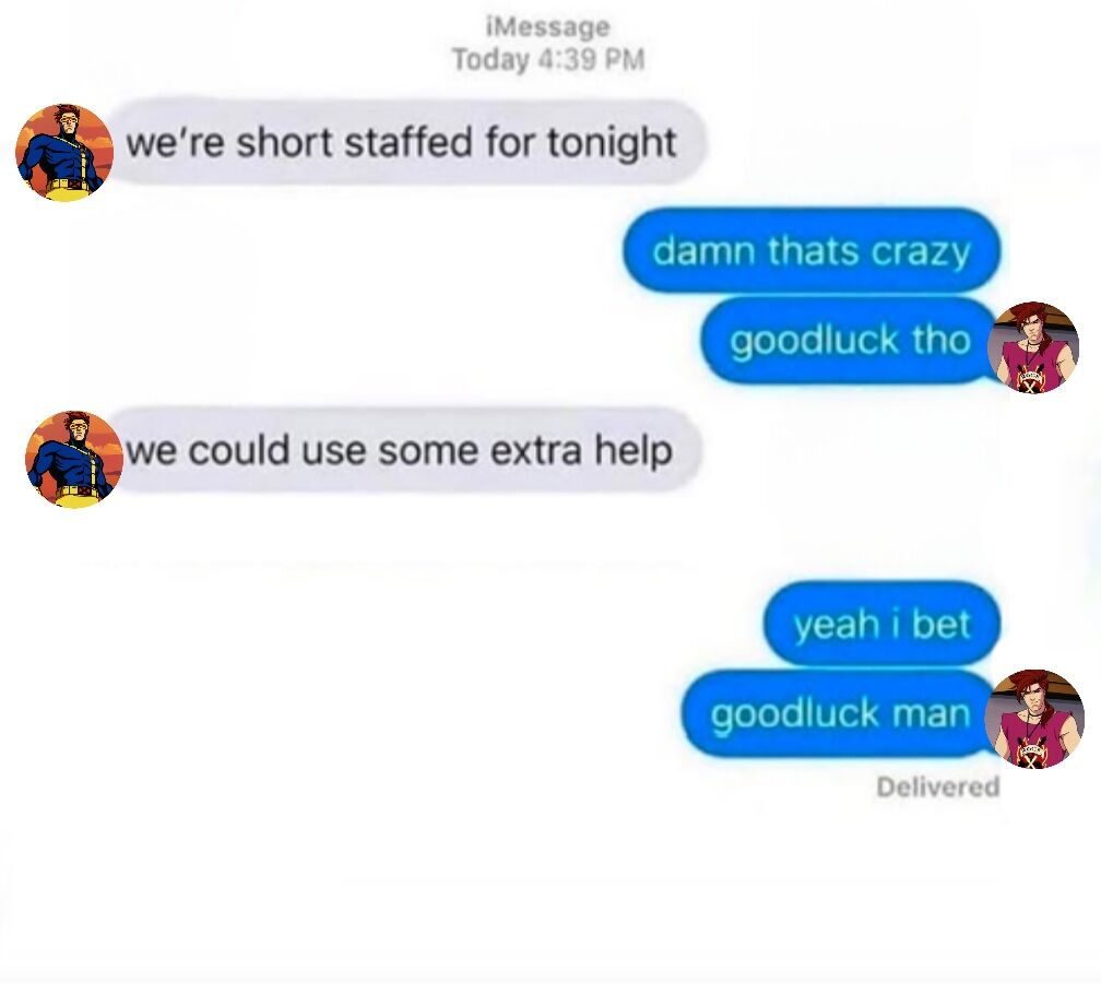 PunkerDuckie's tweet image. An xmen 97 meme, while we patiently await season 2 

#xmen97 #xmen #meme #cyclops #gambit