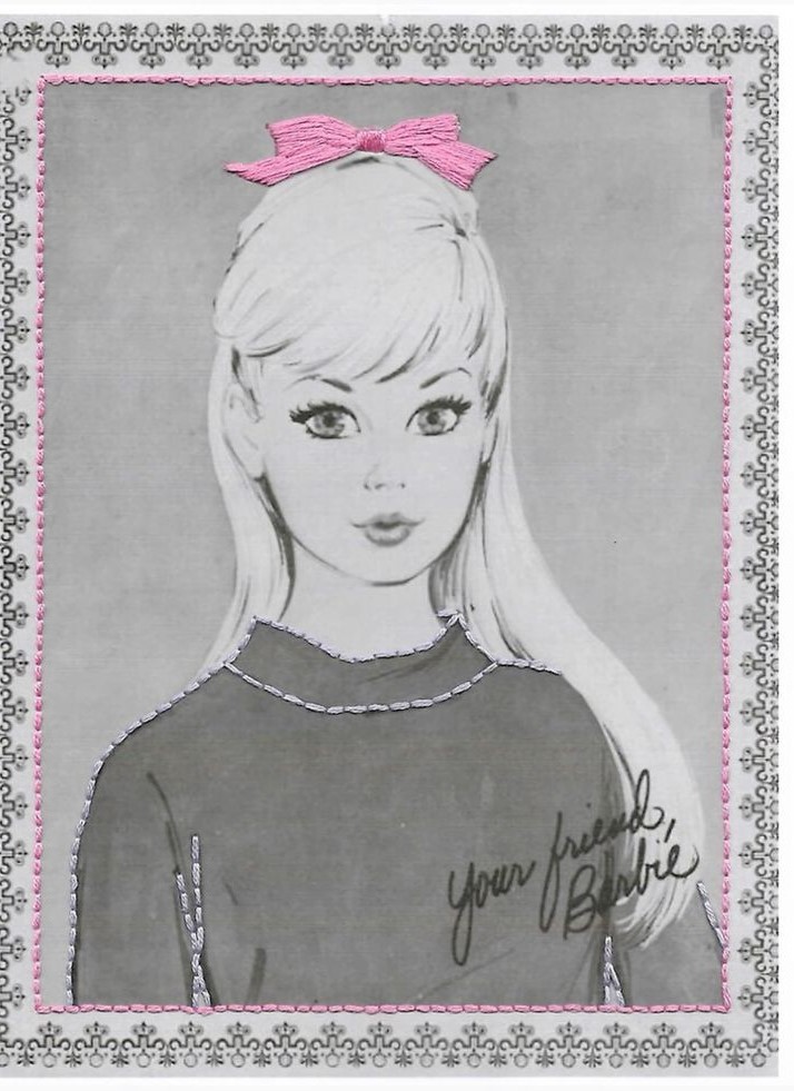 barbie signed portrait from the mattel barbie magazine (1967)
