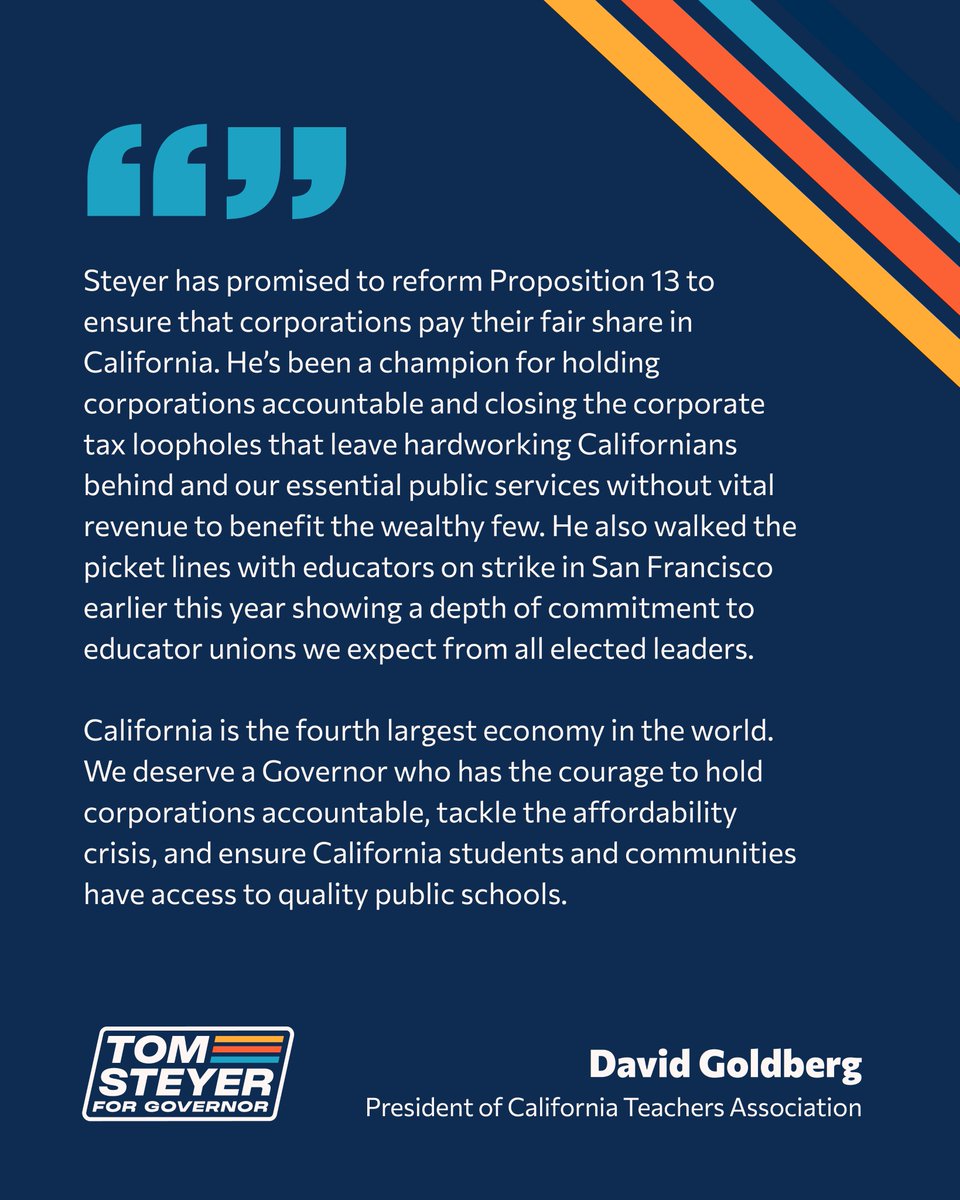 Tom Steyer tweet media