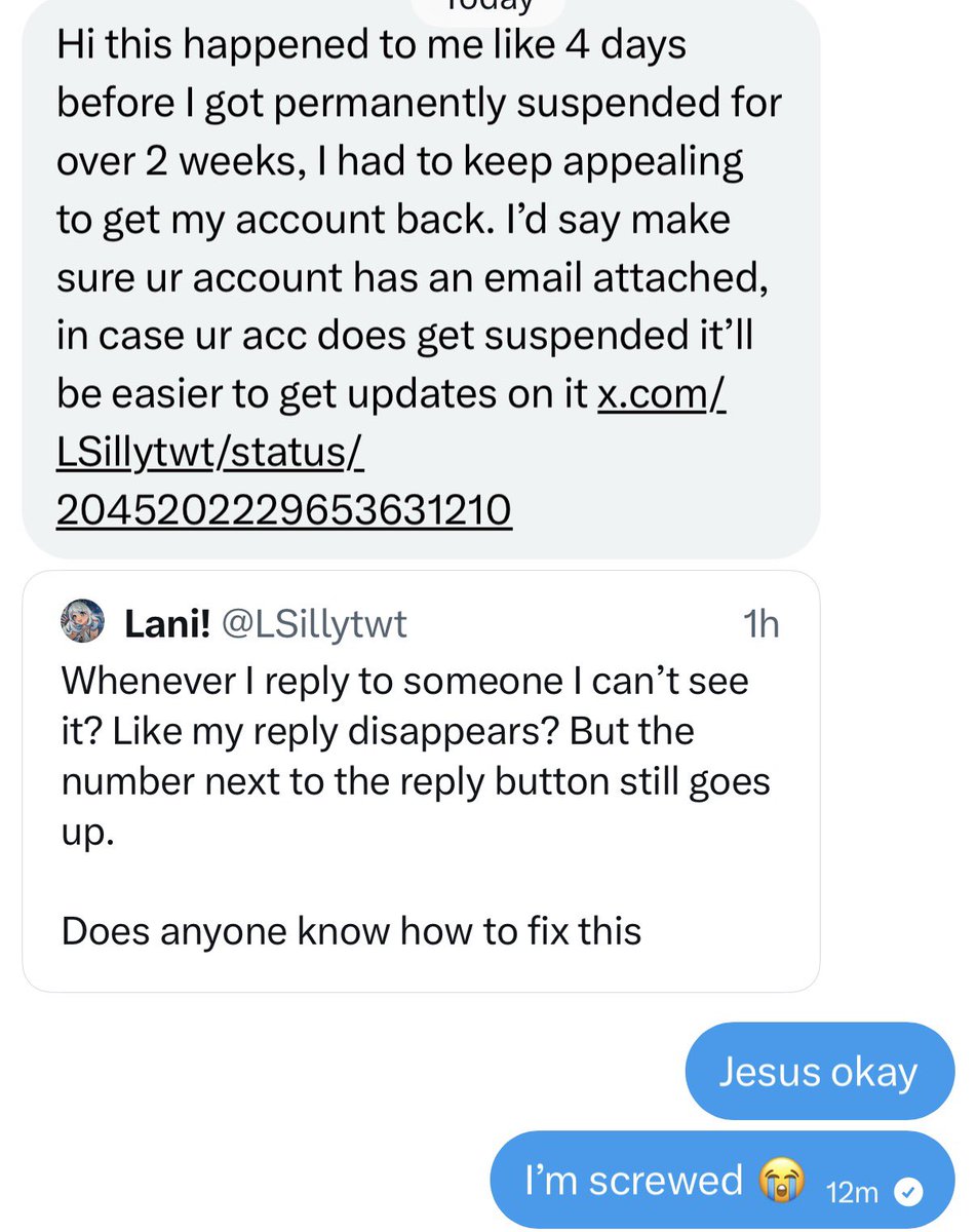 LANI (MAIN ACC BEING SUSSED) tweet media