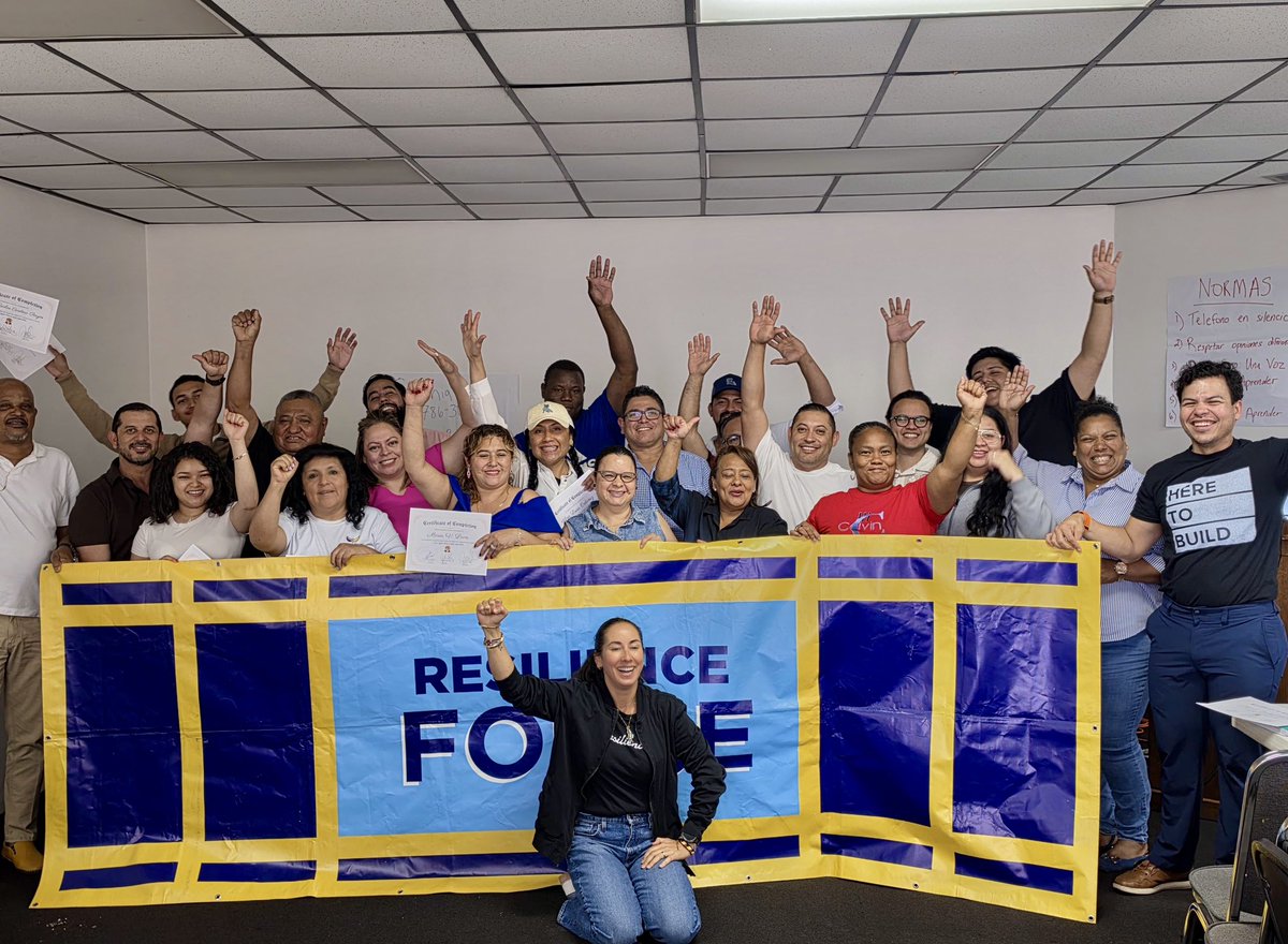 ResilienceForce's tweet photo. Our team led a free 30-hour #OSHA training to equip resilience workers with the tools to prevent workplace hazards. 🔨 These certifications reflect a commitment to career growth and protecting themselves, their teams, and the communities they help rebuild after #disaster strikes. https://t.co/yKooSQj9uI