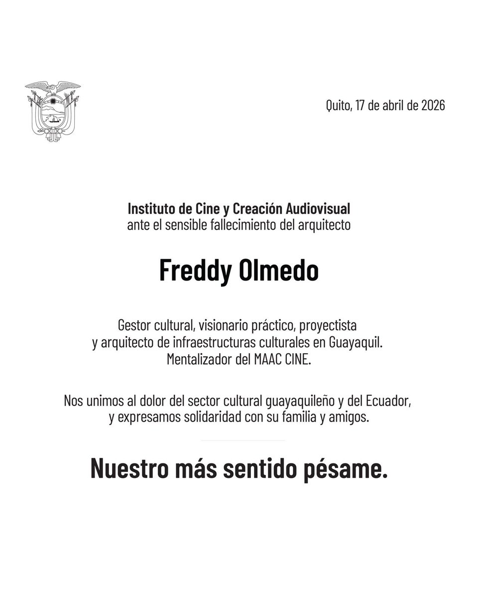 Instituto de Cine y Creación Audiovisual tweet media