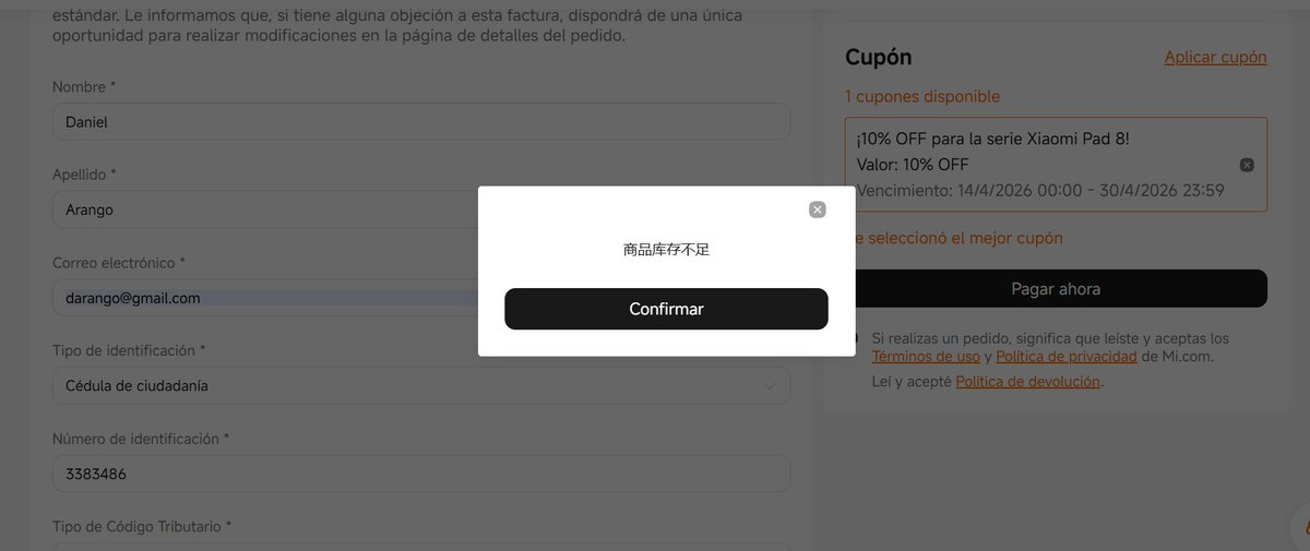 realmentealopo's tweet image. Shame on you @Xiaomi @XiaomiUSA. Listing items "In Stock" but blocking payments with a CHINESE error message. Physical stores are clueless. This is why Apple and Samsung dominate: you can't even process a sale properly. Fix it! 📉🤡

Case: COVAS2604170007 #Xiaomi #TechFail