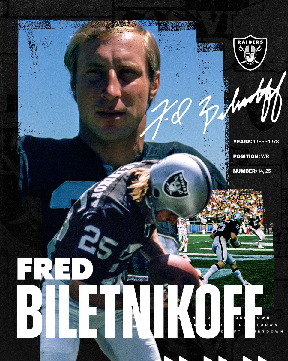 Raiders's tweet image. Don't scoff at Biletnikoff 😮‍💨

#RaiderNation