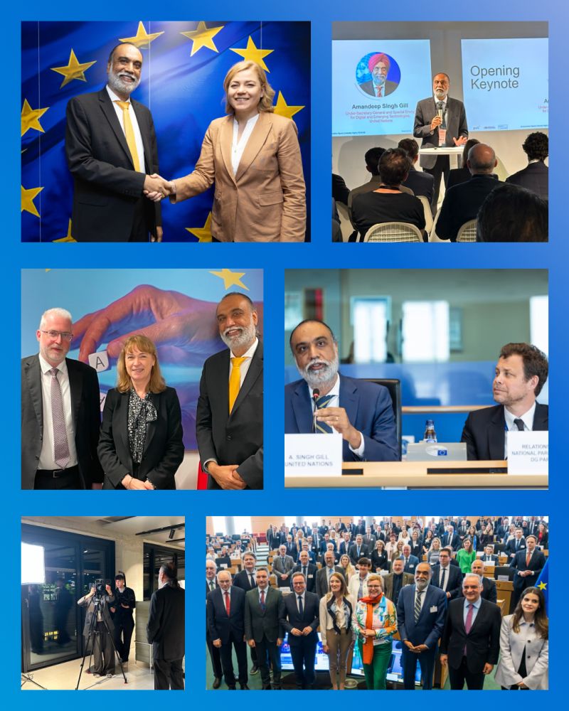 ODET_UN's tweet photo. 2 days in Brussels. 1 conclusion: AI governance needs coalitions, not just frameworks.

From @Europarl_EN &amp; DG DIGIT to the Inter-Parliamentary Committee — child safety, information integrity, open-source, closing the AI divide. 

None of it happens without #DigitalCooperation. https://t.co/6taJbLwrQa