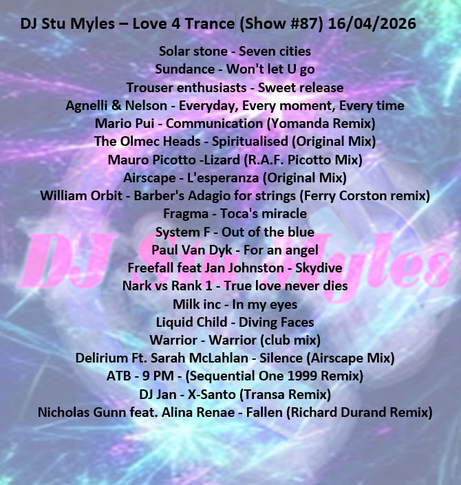 TWP_Music's tweet photo. Here’s  the track list from this Thursday's show. Catch it in full on Mixcloud. Hit the link and dive in if you missed it live! https://t.co/z9Myxe8U3k https://t.co/U9iCpH4K5d
