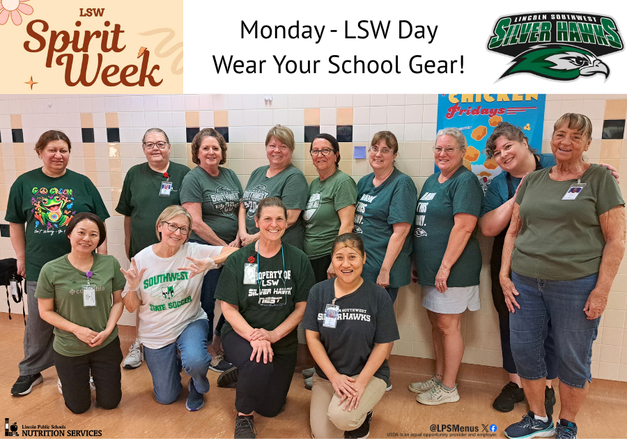 LPSMenus's tweet image. Southwest High cafeteria staff understood the assignment for Spirit Week!

Every day, they arrived in full theme bringing so much fun to lunchtime. It’s not just the food—it’s the smiles, laughter, and school spirit that come with it.

#WeLiketoHaveFunToo
#InsidetheFoodzone