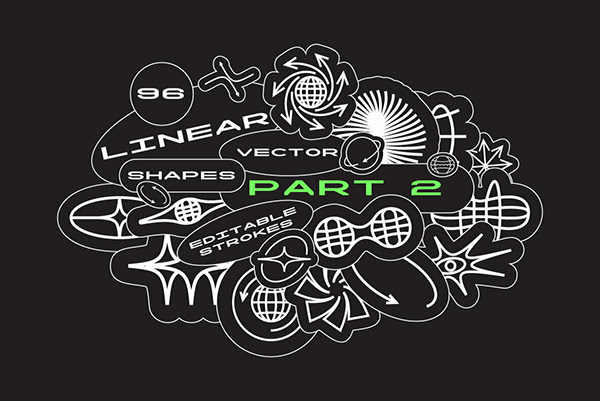 designeour's tweet image. #Linear #Vector #Shapes by Vanzyst designeour.com/linear-vector-…