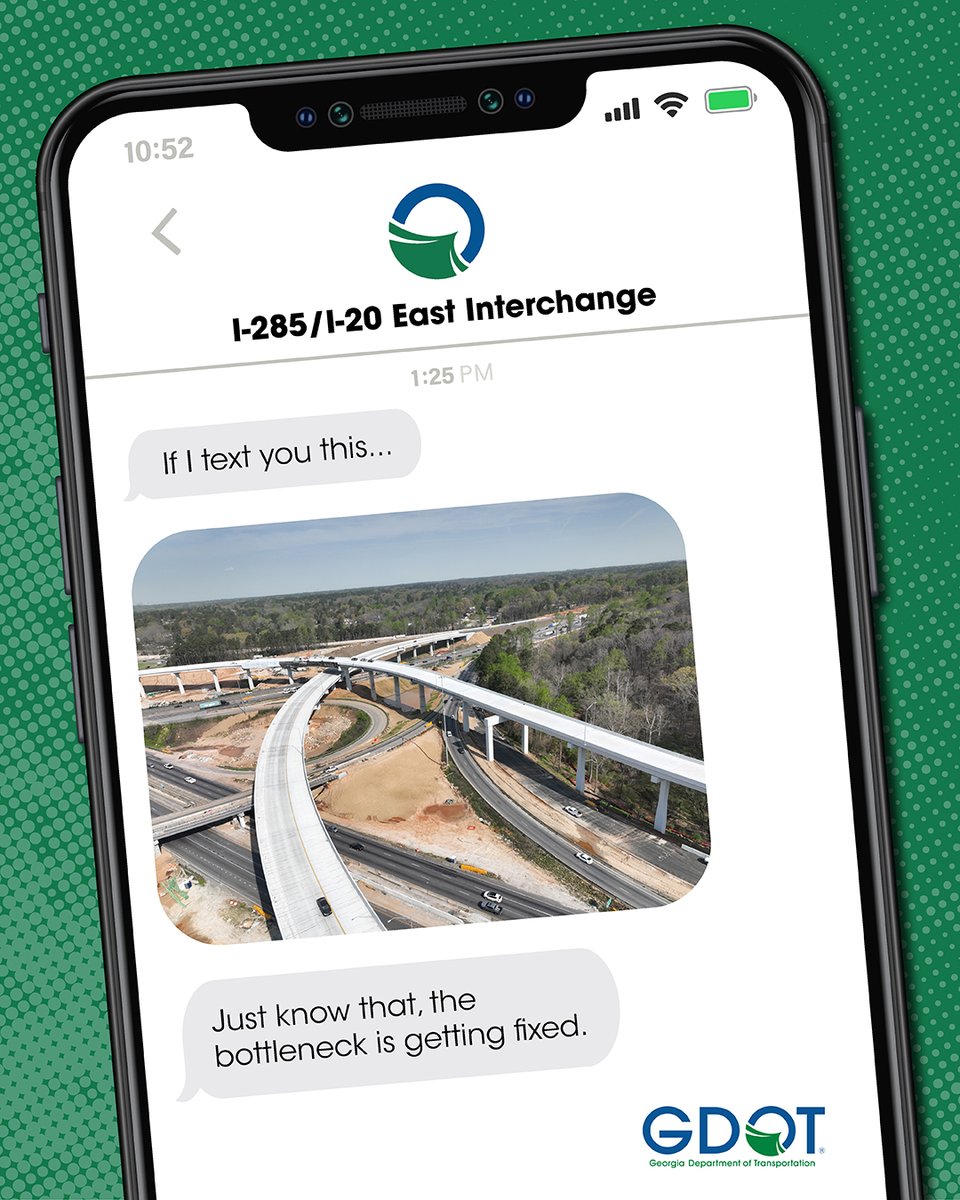 GADeptofTrans's tweet image. If we send you this photo… your Georgia commute glow‑up is not by accident ✨ 

From new ATL bridges and ramps, to smooth Savannah rides, our crews have been #WorkingForYou. April is National Distracted Driving Month, so check these 📸 out before you hit the road!