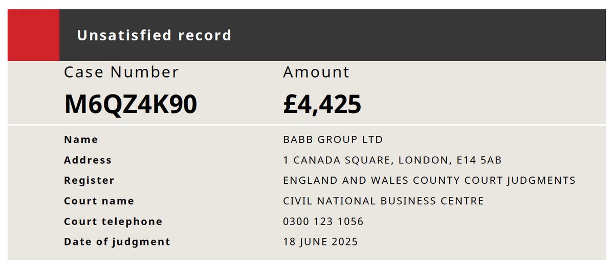 Mr. <a href="/Kinsellaken/">Kenneth Kinsella</a> (Kenneth Kinsella) just posted an interview about “the last mile” for ReDeFi and BABB.

I’ve got a question about that last mile.

Does it include paying the £4,425 County Court Judgment that Babb Group Ltd <a href="/getbabb/">BABB - Making a Difference 🙌🏼</a> has been ignoring since June 2025?

I was a