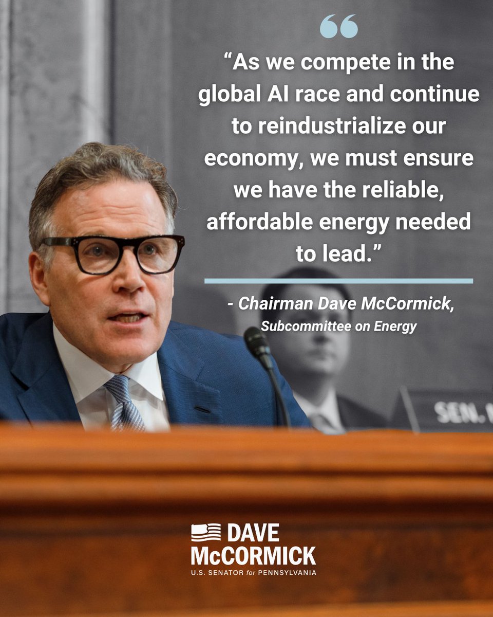 Honored to chair my first Energy Subcmte. hearing this week. We