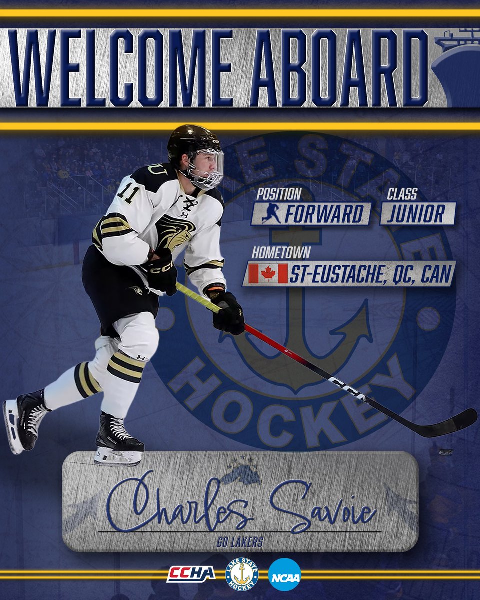 Welcome aboard, Charles Savoie ⚓️

27 points in 23 games with Lindenwood this past season. Proven production meets the Soo. Savoie enters his junior season with us in the upcoming season.

Anchors up 🌊

Photo cred: Don Adams Jr.