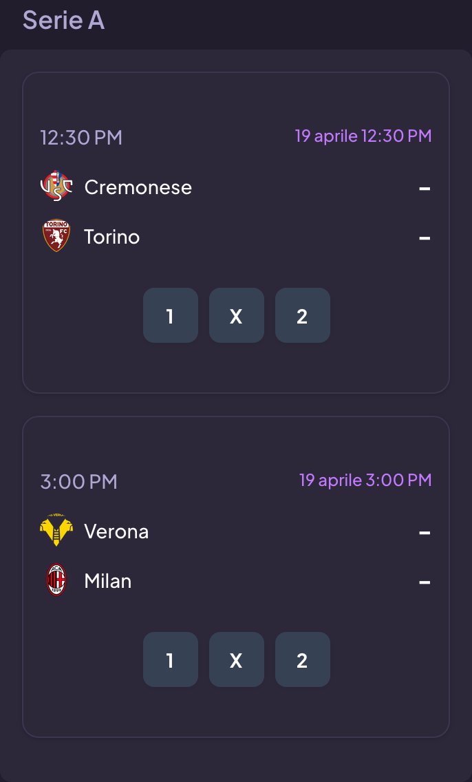 Fanta_schedina's tweet image. Che giornata di Serie A ci aspetta! 🚀 Dal lunch match alla sera, ogni partita è una battaglia. Quale risultato ti sorprenderà di più? 👇
Invia i tuoi pronostici su Fantaschedina 🔮
#Calcio #Pronostico #Pronostici #Fantaschedina #SerieA
