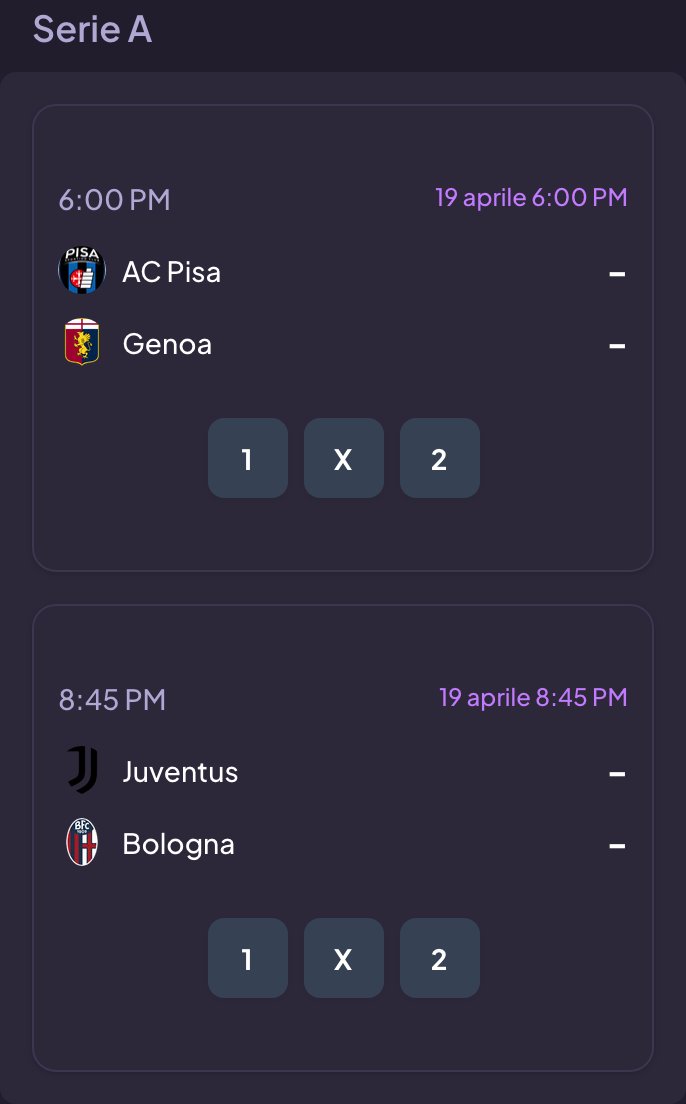 Fanta_schedina's tweet image. Che giornata di Serie A ci aspetta! 🚀 Dal lunch match alla sera, ogni partita è una battaglia. Quale risultato ti sorprenderà di più? 👇
Invia i tuoi pronostici su Fantaschedina 🔮
#Calcio #Pronostico #Pronostici #Fantaschedina #SerieA