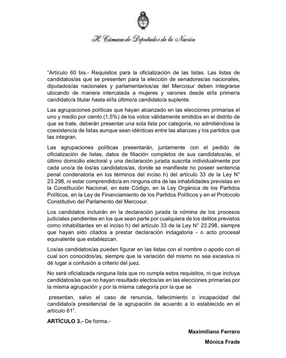 maxiferraro's tweet image. PRESENTAMOS PROYECTO DE FICHA LIMPIA

Tal como nos comprometimos con el movimiento ciudadano de @FichaLimpia, desde la Coalición Cívica volvimos a presentar el proyecto.

Vamos a trabajar junto al resto de los diputados para que esta vez sea ley.