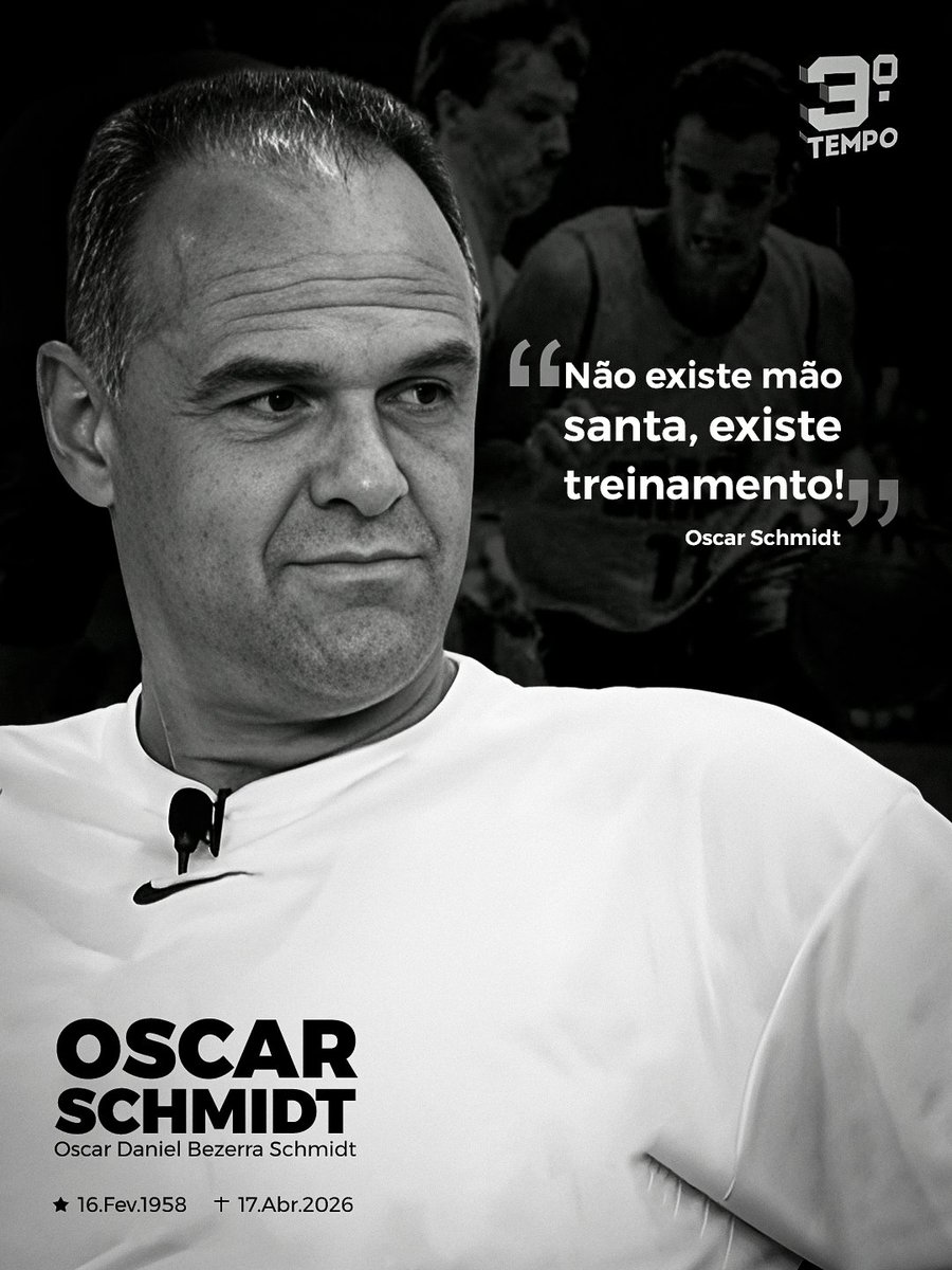 Oscar, Schmidt, que pena! 
Você agora está na mesma nuvem em que estão Pelé, Ayrton Senna, Garrincha, Maria Esther Bueno e Eder Jofre!