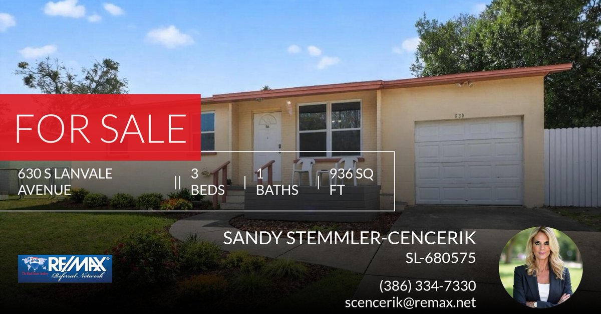 remaxsandy's tweet photo. Are you looking for a home in the Daytona Beach area? If so, check out this listing before it's gone! Give me a call at (386) 334-7330 for more information. https://t.co/nrfLI0BjWb https://t.co/HBeCkdaJrU
